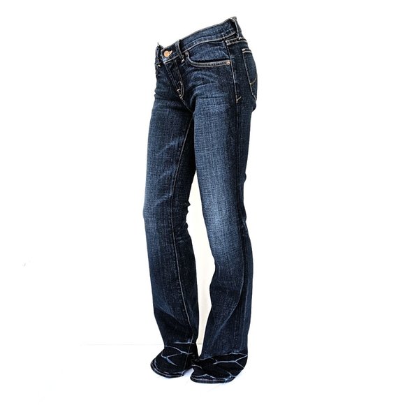 NWOT J Brand Dark Rinse Low Rise Boot Cut Jeans - Picture 2 of 9